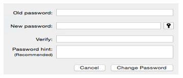 osx change password